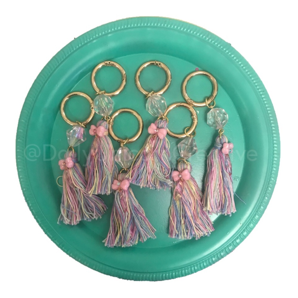 Unicorn Tassel Keychain Purse Charm